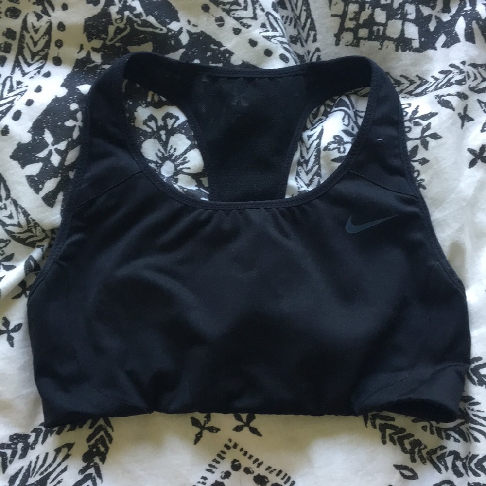 Nike black sports bra
